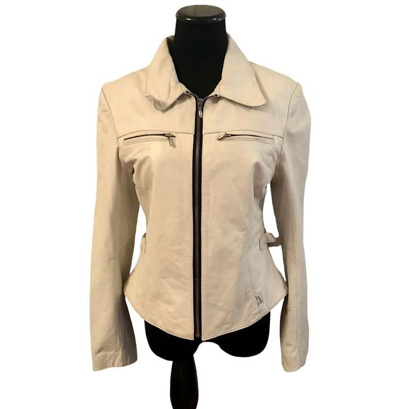Guess Jackets & Blazers - 𝅺vintage GUESS 80’s Leather Jacket Rare Find